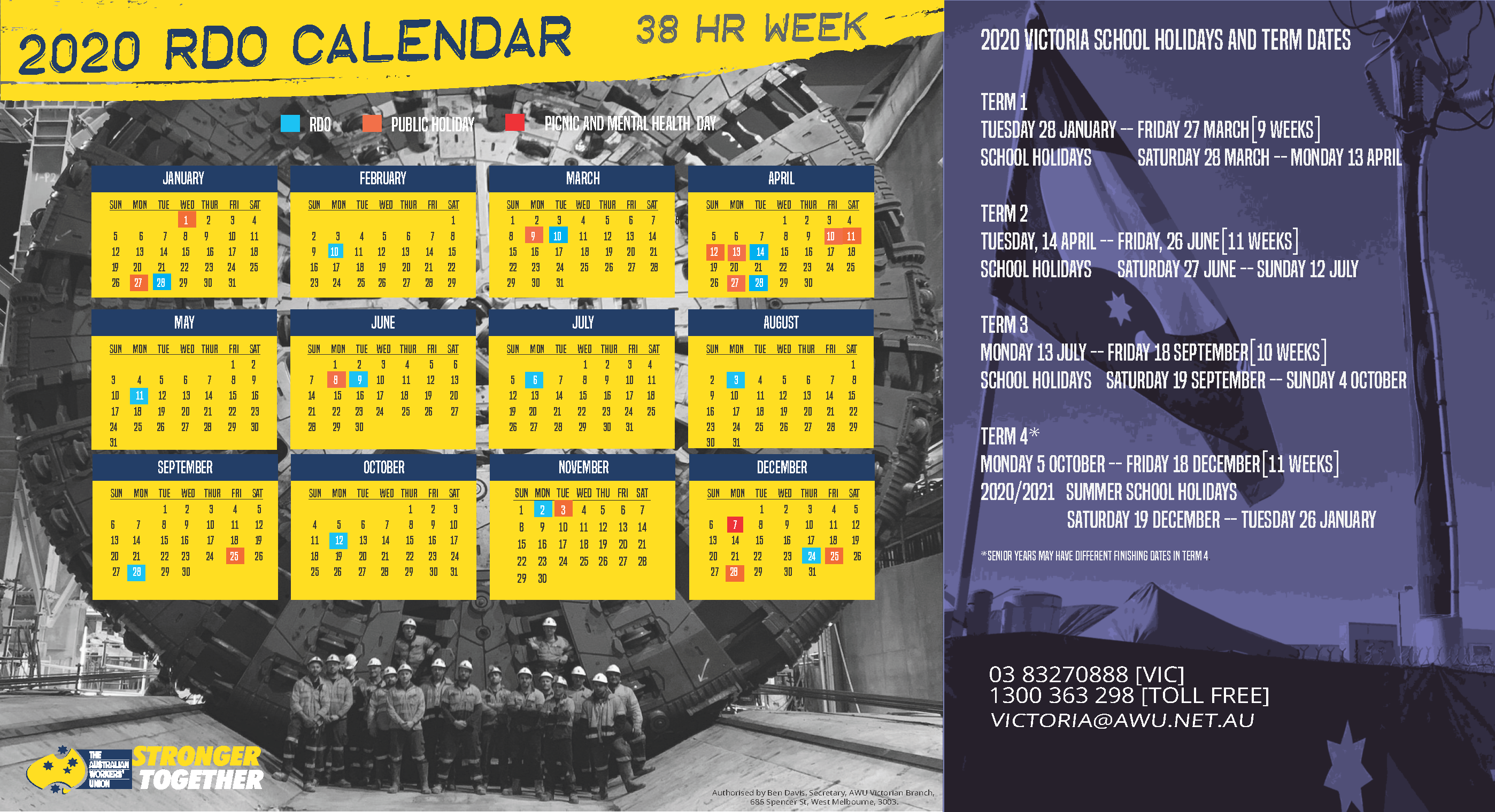 Etu Rdo Calendar 2023 Victoria Calendar 2023 With Federal Holidays